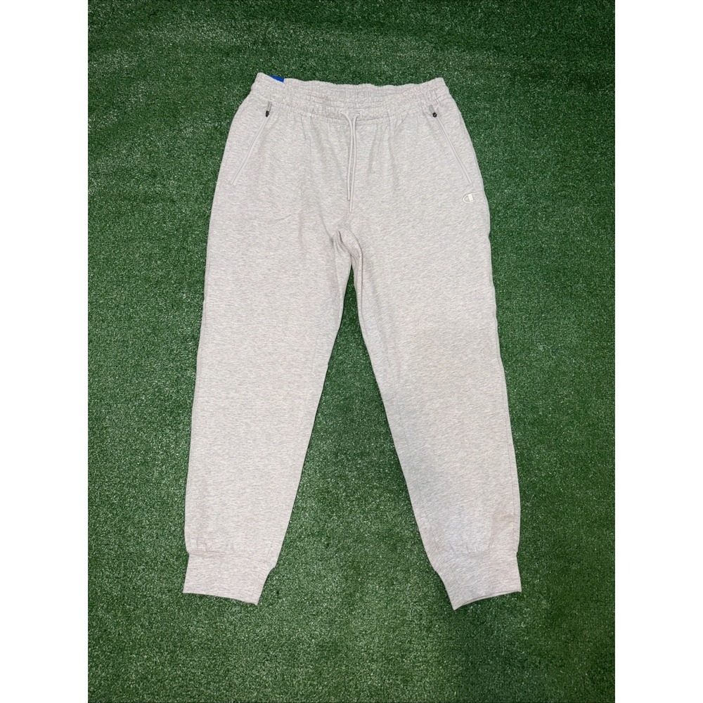 Champion Men's Side‎ Zipper Pockets Drawstring Jogger, Gray, Size L